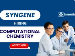Computational Chemistry Jobs at Syngene | MSc Candidates Apply at Syngene 