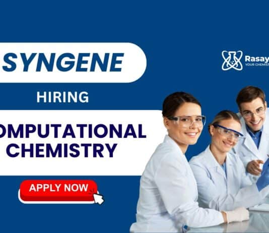 Computational Chemistry Jobs at Syngene | MSc Candidates Apply at Syngene 