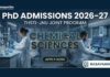 PhD Admissions at THSTI–JNU 2026-27 | Apply for Chemical Sciences 