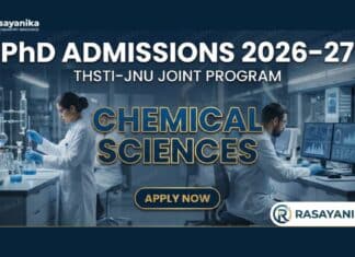 PhD Admissions at THSTI–JNU 2026-27 | Apply for Chemical Sciences PhD Admissions at THSTI–JNU 2026-27 | Apply for Chemical Sciences