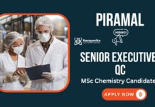 Piramal Careers: QC Job for Chemistry Graduates | Apply Now
