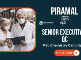 Piramal Careers: QC Job for Chemistry Graduates | Apply Now