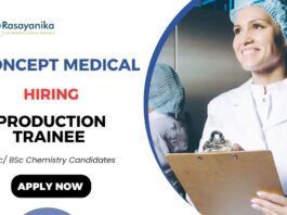 Production Trainee Role Chemistry Job & QC Job Openings in Surat