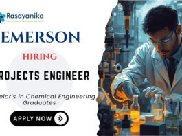 Projects Engineer Position Chemical Engineering Job - Emerson Careers India