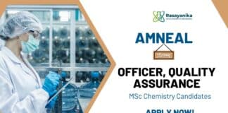 QA Job at Amneal Apply Now for MSc Chemistry Jobs