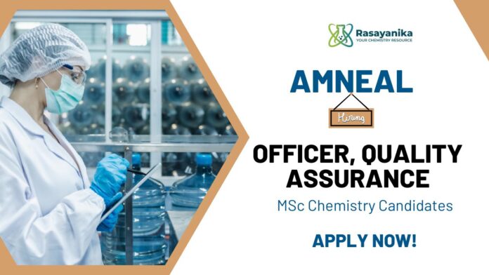 QA Job at Amneal Apply Now for MSc Chemistry Jobs