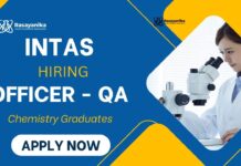 MSc Chemistry Job at Intas | Apply Now for The QA Role QA Job at Intas MSc Graduates Apply Now for the Chemistry Job