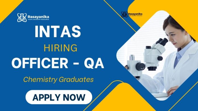 QA Job at Intas MSc Graduates Apply Now for the Chemistry Job QA Job at Intas MSc Graduates Apply Now for the Chemistry Job