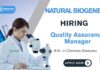 QA Job at Natural Biogenex Apply Now for the Chemistry Job