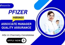 QA Job at Pfizer | MSc Chemistry Graduates Apply Now