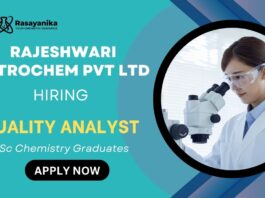 QA Job at Rajeshwari Petrochem Pvt Ltd Freshers BSc Chemistry Graduates Apply Now