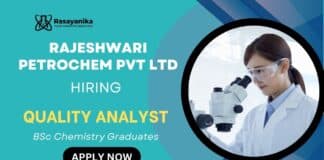 QA Job at Rajeshwari Petrochem Pvt Ltd Freshers BSc Chemistry Graduates Apply Now