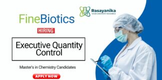QC Job at Finebiotics Pharma Apply Now for the Chemistry Job
