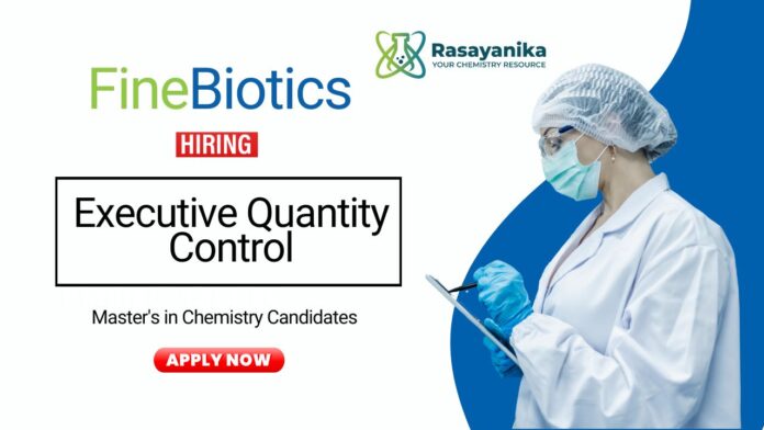 QC Job at Finebiotics Pharma Apply Now for the Chemistry Job QC Job at Finebiotics Pharma Apply Now for the Chemistry Job