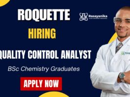 QC Job in Roquette Apply Now for Quality Control Analyst Position