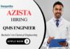 QMS Engineer Job at Azista Chemical Engineering Graduates Apply Now