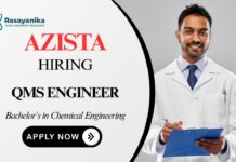 QMS Engineer Job at Azista Chemical Engineering Graduates Apply Now