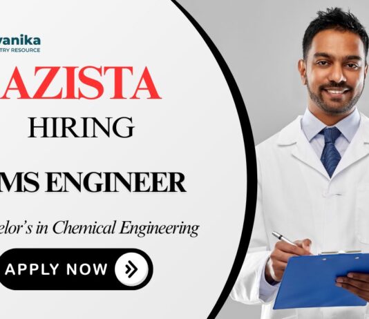 QMS Engineer Job at Azista Chemical Engineering Graduates Apply Now