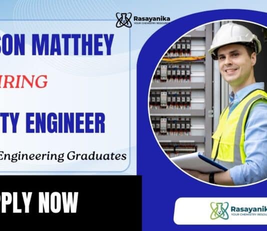 Quality Engineer Job at Johnson Matthey | Chemical Engineers Apply Now