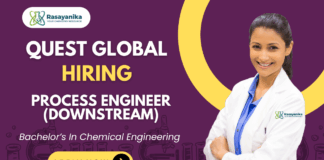 Process Engineer Job at Quest Global | Chemical Engineering Graduates Apply Now Quest Global Careers Process Engineer Position Apply Now