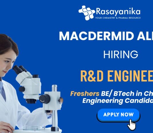 R&D Engineer Position Chemical Engineering Job - MacDermid Alpha Careers 2025