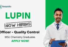 Quality Control Jobs at Lupin | Chemistry Jobs 