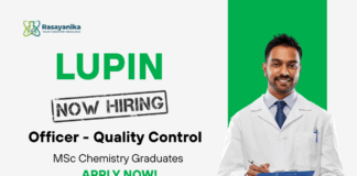 Quality Control Jobs at Lupin | Chemistry Jobs 
