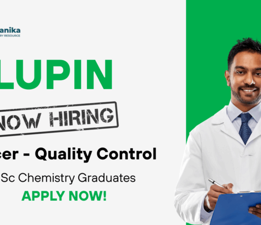 Quality Control Jobs at Lupin | Chemistry Jobs 