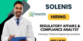 Regulatory Affairs Job at Solenis | Apply Now for Chemistry Job in Mumbai