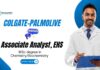 Colgate-Palmolive Associate Analyst EHS Job in Mumbai, Apply Now Associate Analyst Jobs at Colgate-Palmolive | MSc Chemistry Jobs