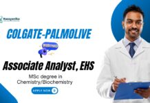 Colgate-Palmolive Associate Analyst EHS Job in Mumbai, Apply Now Associate Analyst Jobs at Colgate-Palmolive | MSc Chemistry Jobs