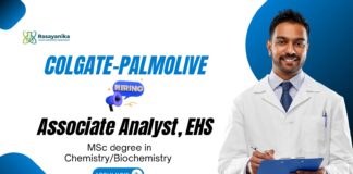 Associate Analyst Jobs at Colgate-Palmolive | MSc Chemistry Jobs