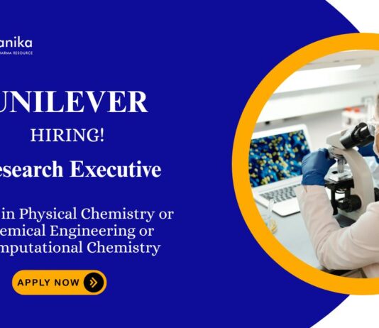 Research Jobs Role at Unilever | MSc Chemistry Graduates Apply