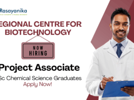 Project Associate Positions at RCB | Chemistry Graduates Apply