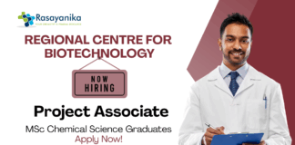 Project Associate Positions at RCB | Chemistry Graduates Apply