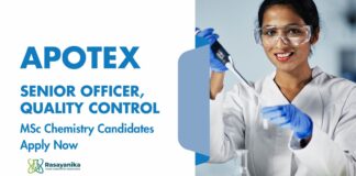 Quality Control Jobs at Apotex Bangalore | BSc in Chemistry Apply Now