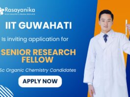 SRF Jobs vacancies at IIT Guwahati Recruitment 2025 Chemistry Jobs