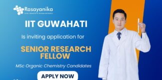 SRF Jobs vacancies at IIT Guwahati Recruitment 2025 Chemistry Jobs