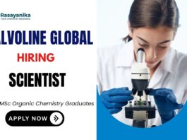 Scientist Job Organic Chemistry Job at Valvoline India