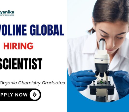 Scientist Job Organic Chemistry Job at Valvoline India