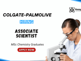 Associate Scientist Jobs at Colgate-Palmolive | MSc Chemistry Apply Now