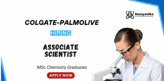 Associate Scientist Jobs at Colgate-Palmolive | MSc Chemistry Apply Now