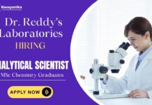 Join Dr. Reddy’s Labs | Career in Analytical Chemistry Scientist Job at Dr. Reddy’s Chemistry Job in Hyderabad