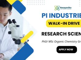 Scientist Job at PI Industries Apply Now for the Chemical Engineering Job