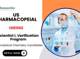 Scientist Job at US Pharmacopeia Analytical Chemistry Job Apply Now
