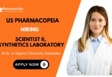 Organic Chemistry Scientist Job | USP Hyderabad Careers Scientist Job at USP Hyderabad Apply Now for the Chemistry Job