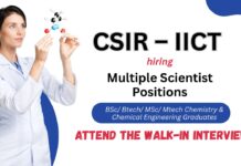 CSIR IICT Recruitment | Multiple Research Job Vacancies for Chemistry Candidates. Walk-in Interview 2025 | Project Positions Apply Now.