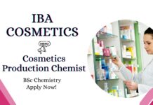 Cosmetics Production Jobs at Iba Cosmetics | BSc Chemistry Jobs Cosmetics Production Jobs at Iba Cosmetics | BSc Chemistry Jobs