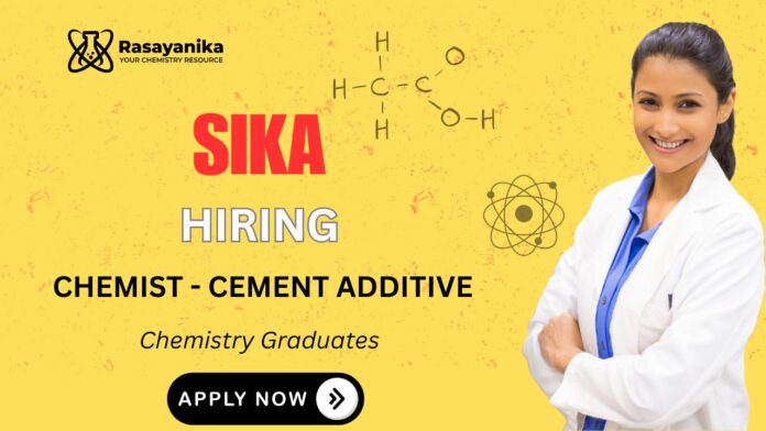 Sika Careers Chemist Job BSc Chemistry Graduates Apply Now Sika Careers Chemist Job BSc Chemistry Graduates Apply Now