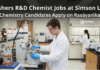 Freshers R&D Chemistry Jobs at Simson Labs - Chemistry Candidates Apply on Rasayanika